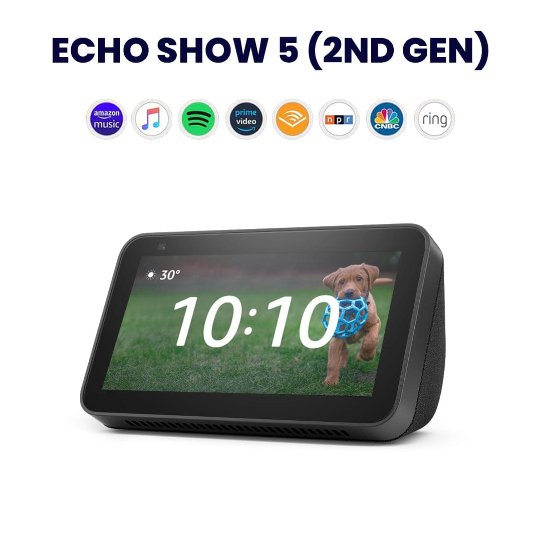 Echo Show 5 (2nd Gen, 2021 release) | Smart display with Alexa and 2 MP  camera | Charcoal