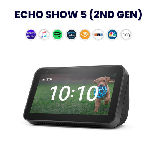 Echo Show 5 (2nd Gen, 2021 release) | Smart display with Alexa and 2 MP camera | Black1