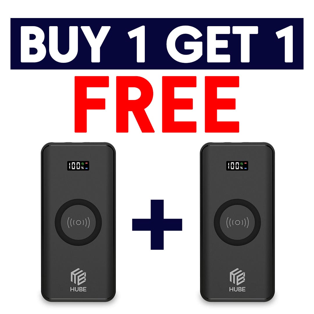Buy 1 Get 1 FREE - Wireless Charging 10,000 mAh Fast Charging Power Bank