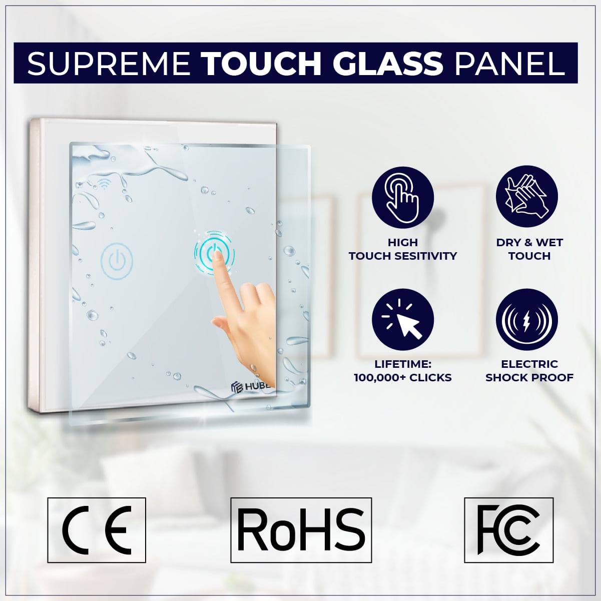 Smart Wifi Home Switch 2 Gang