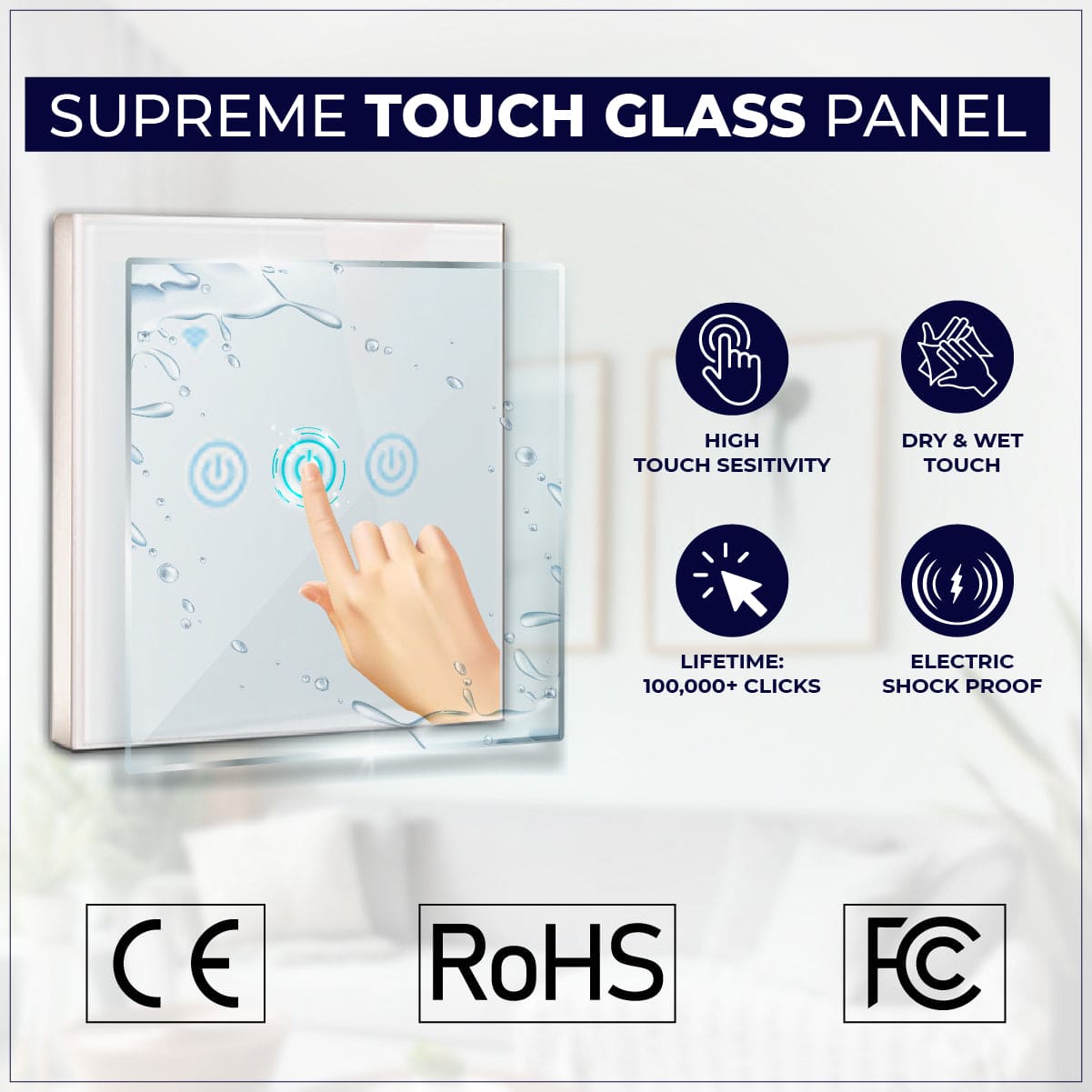 Smart Wifi Home Switch 3 Gang