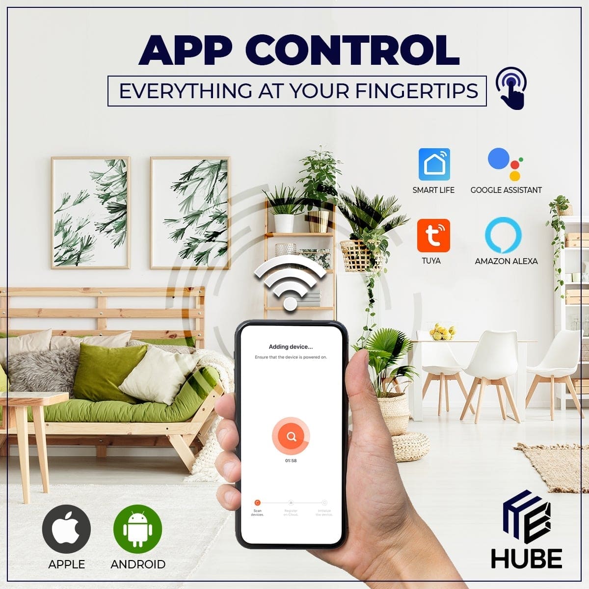 Smart Wifi Home Switch 4 Gang