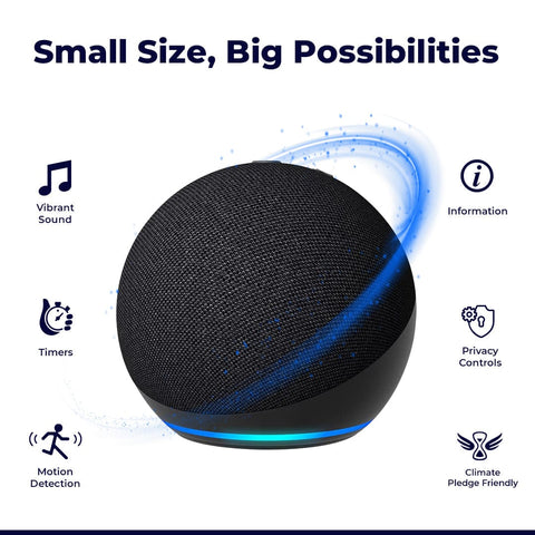 Echo Dot 4th Gen Smart speaker with Alexa Voice Control