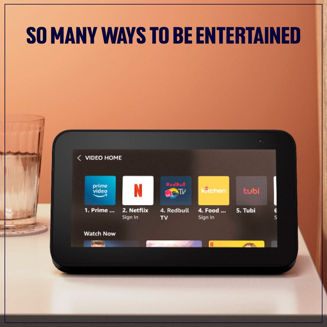 Echo Show 5 (2nd Gen, 2021 release) | Smart display with Alexa and 2 MP camera | Black1